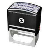 Ihr Namens-Logo-Geschäft Oval Stempel Beispiel (Produkt)