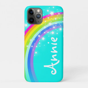 "Ihr Namens" (Regenbogenaqua-iPod-Kasten des Case-Mate iPhone Hülle