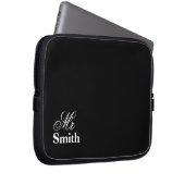 Ihr Namensherr Smith Black Laptopschutzhülle (Vorne Rechts)
