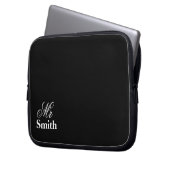 Ihr Namensherr Smith Black Laptopschutzhülle (Vorderseite Links)