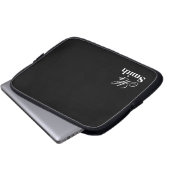 Ihr Namensherr Smith Black Laptopschutzhülle (Vorne Knopf)