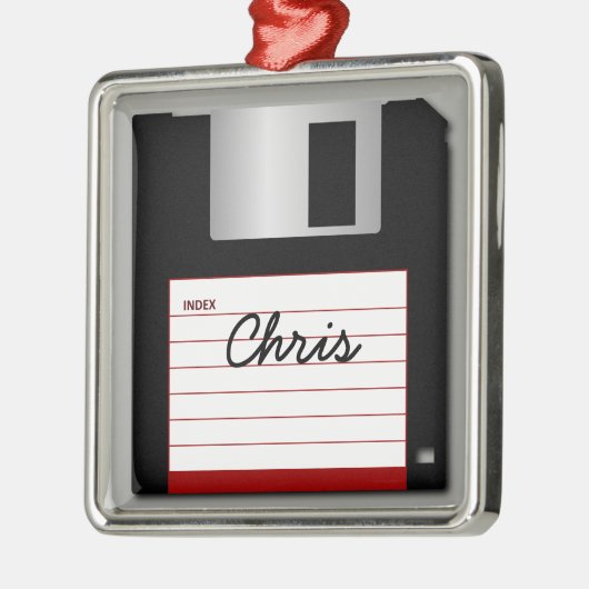 Ihr Namensklassiker 3,5" Diskette-Verzierung Ornament Aus Metall (Links)