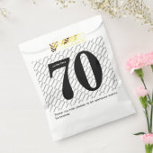 Ihr Namensmuster fett schwarzes Alter 70 Nummer Da Geschenktütchen (Versiegelt)