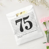 Ihr Namensmuster fett schwarzes Alter Datum Geschenktütchen (Versiegelt)