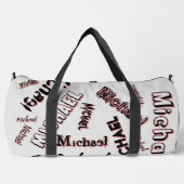 Ihr Namensmuster Monogramm Rose Schatten Duffle Bag (Vorderseite)