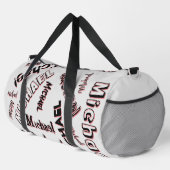 Ihr Namensmuster Monogramm Rose Schatten Duffle Bag (Rechte Ecke)