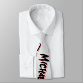 Ihr Namensmuster Monogramm Rose Schatten Krawatte (Gebunden)