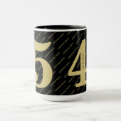 Ihr Namensmuster - Schwarz & Gold - Fett 45 Tasse (Zentrum)
