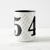 Ihr Namensmuster - Schwarz & Weiß - Fett 45 Tasse (Zentrum)
