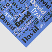 Ihr Namensschild für Papiergeschenke Seidenpapier (Ausschnitt)