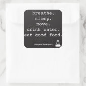 Ihr Naturopath-Aufkleber gefragt Quadratischer Aufkleber (Tasche)