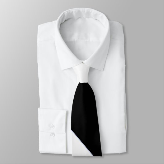 Ihr neuer Favorit Schwarz & Weiß-Weiß-Streifen Krawatte (Gebunden)