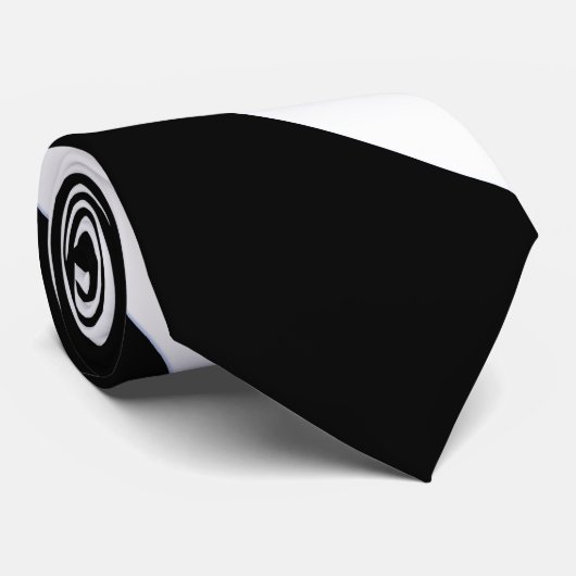 Ihr neuer Favorit Schwarz & Weiß-Weiß-Streifen Krawatte (Gerollt)