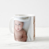 Ihr neues Baby Boy Fotos Personalisierter, benutze Kaffeetasse (Vorderseite Links)