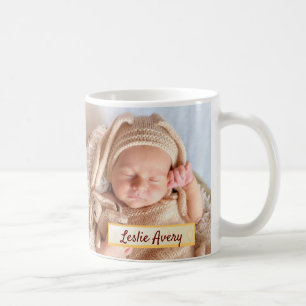 Ihr neues Baby Boy Fotos Personalisierter, benutze Kaffeetasse