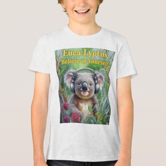 Ihr neues Lieblingsmarsupial - Das Whimsical Koala Tri-Blend Shirt (Vorderseite)