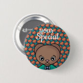 Ihr Niedlicher Bärenspass Button (Vorne & Hinten)