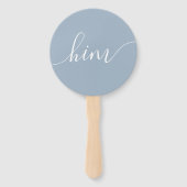 Ihr oder sein Bride Groom Hochzeitsspiel Hand Fan Fächer (Vorderseite)
