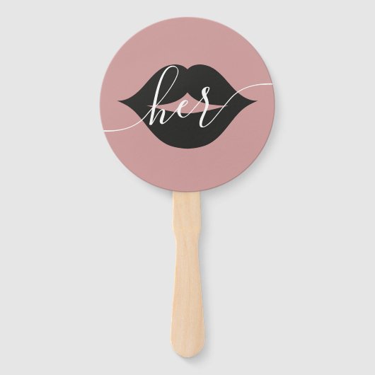 Ihr oder sein Bride Groom Hochzeitsspiel Hand Fan Fächer (Rückseite)