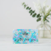 Ihr opal inspiriert Texturgutschein Visitenkarte (Stehend Vorderseite)