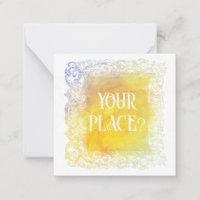 *~* IHR ORT? Beziehung AP63 flache Note Card