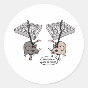 Ihr Ort (Zellen) oder meine? Runder Aufkleber