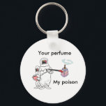 Ihr Parfüm, mein Giftschlauch, mein Schlüsselanhän Schlüsselanhänger<br><div class="desc">Sensibilisierung für MCS und Parfüm-Empfindlichkeit.</div>