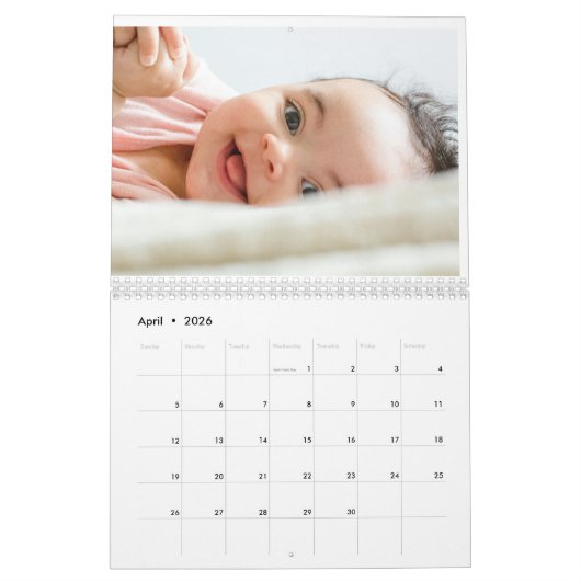Ihr perfekter Kalender - Familiär und Baby-Desk (Apr 2026)