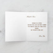 Ihr perfektes kleines Wunder ist hier Glückwunsch Karte (Innenseite)