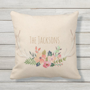 Ihr Personalisierter Familienname Kissen Für Draußen