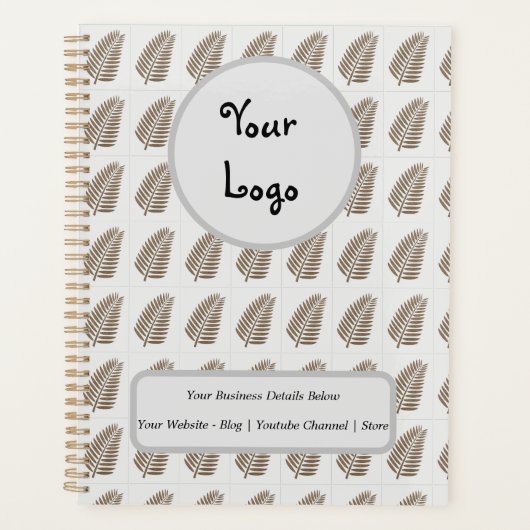 Ihr Personalisierter Geschäftsplaner mit Ihrem Log Planer (Vorderseite)