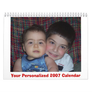 Ihr personalisierter Kalender 2007