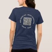 Ihr personalisierter QR-Code-Scan-Text - Lustig un Tri-Blend Shirt (Rückseite)