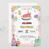 Ihr Personalisiertes Einladungs-Ziel zum Geburtsta Einladung (Vorne/Hinten)