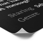 Ihr Personalisiertes Foto für Filmsynopsis Poster (Ecke)