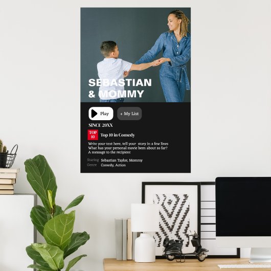 Ihr Personalisiertes Foto für Filmsynopsis Poster (Heimbüro)