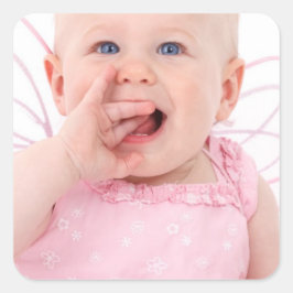 Ihr Personalisiertes Foto Quadratischer Aufkleber