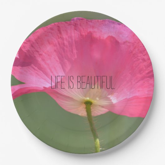 Ihr Personalisiertes Foto und Text Pappteller (Vorderseite)