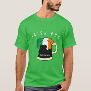 Ihr personalisiertes irisches Pub St. Patricks Day T-Shirt