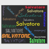 Ihr personalisiertes Namensverpackungs-Papier Geschenkpapier (Flach)