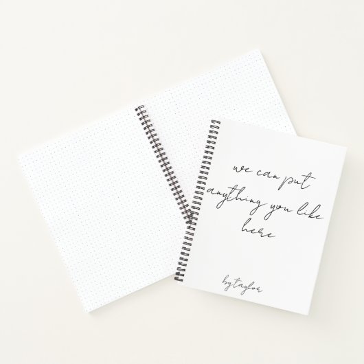 Ihr Personalisiertes Notebook Notizblock (Innenseite)