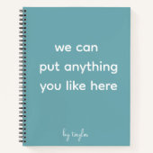 Ihr Personalisiertes Notebook Notizblock (Vorderseite)