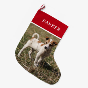 Ihr Personalisiertes Pet-Foto mit benutzerdefinier Großer Weihnachtsstrumpf