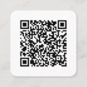 Ihr persönlicher QR-Code in Verbindung mit Ihrem U Quadratische Visitenkarte (Vorderseite)