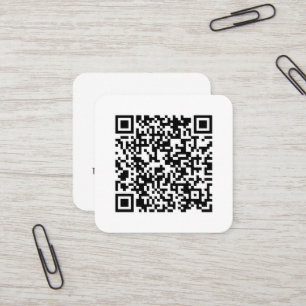 Ihr persönlicher QR-Code in Verbindung mit Ihrem U Quadratische Visitenkarte