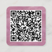 Ihr persönlicher QR-Code in Verbindung mit Ihrer U Quadratische Visitenkarte (Vorderseite)