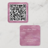 Ihr persönlicher QR-Code in Verbindung mit Ihrer U Quadratische Visitenkarte (Vorne/Hinten)