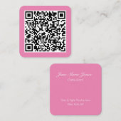 Ihr persönlicher QR-Code in Verbindung mit Ihrer U Quadratische Visitenkarte (Vorne/Hinten)
