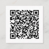 Ihr persönlicher QR-Code in Verbindung mit Ihrer U Quadratische Visitenkarte (Vorderseite)