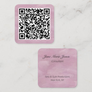 Ihr persönlicher QR-Code, verknüpft mit Ihrer URL  Quadratische Visitenkarte